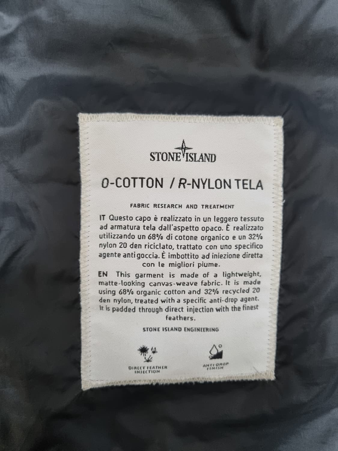 [새상품급 L] 스톤아일랜드 블랙 경량패딩 상품이미지3