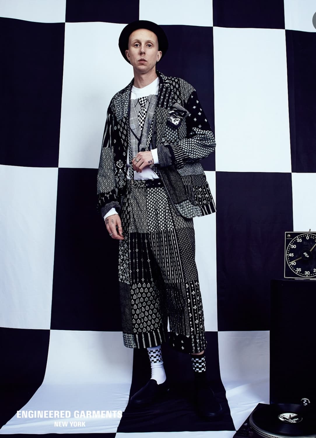 26ss 엔지니어드가먼츠 wp 3/4pants 패치워크 M 상품이미지3