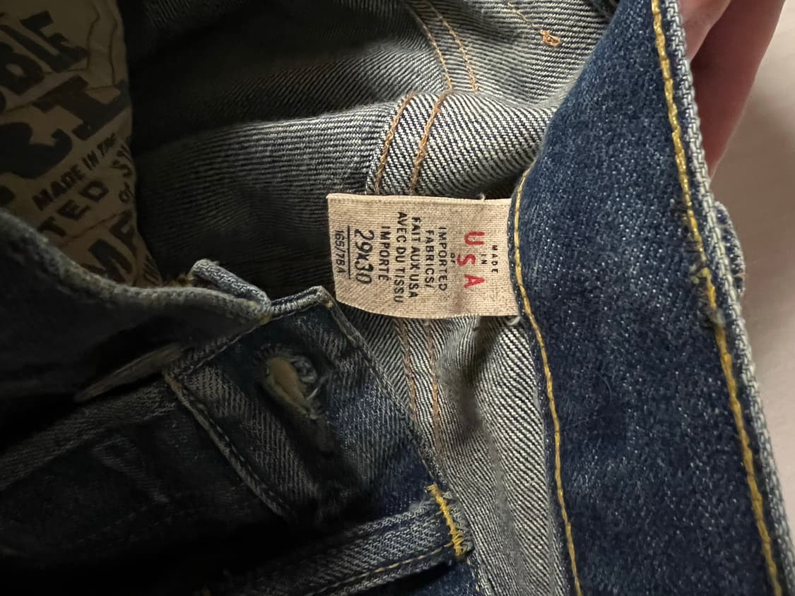 RRL 로우 스트레이트 데님 29x30 상품이미지6