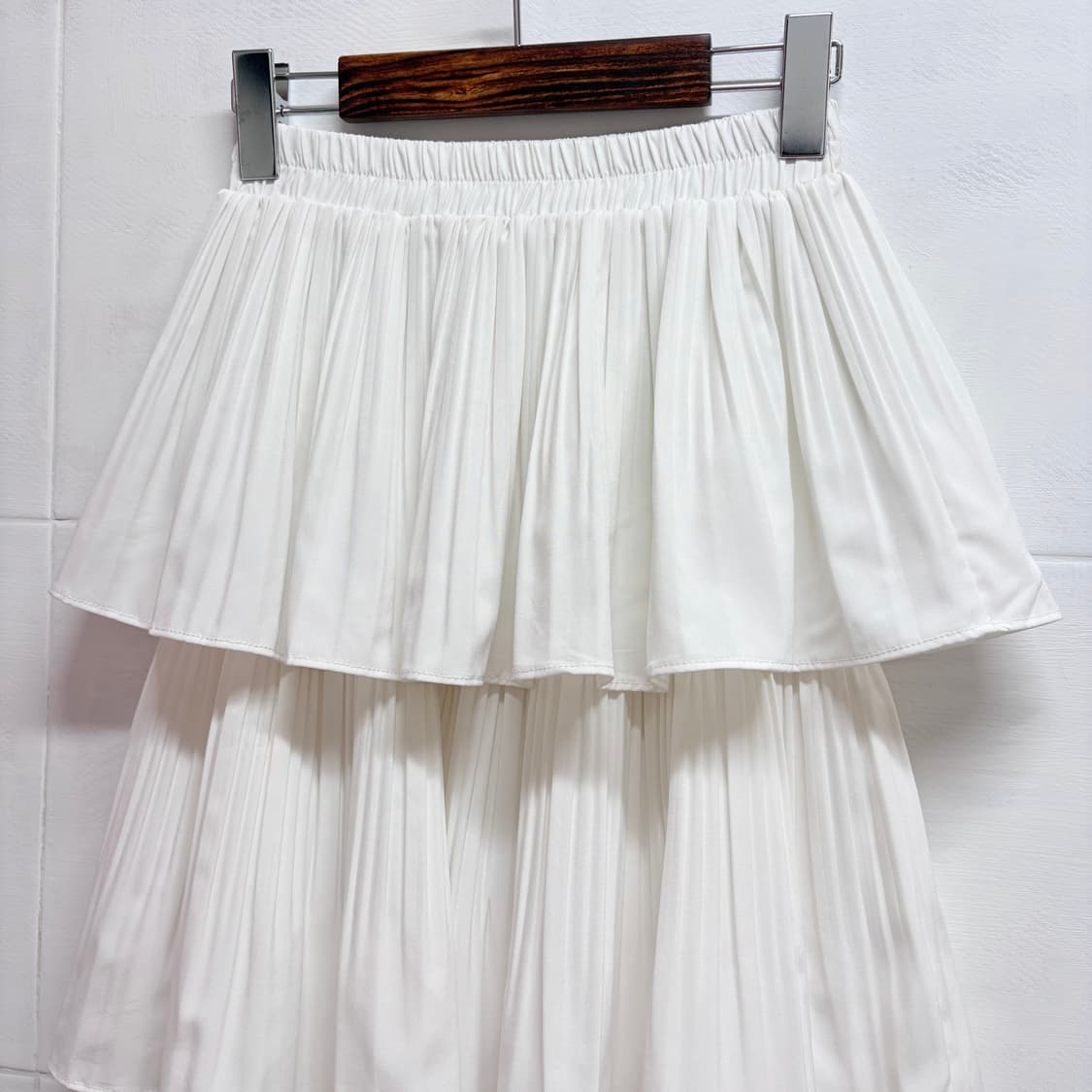 SPRAY PREMIUM 화이트 캉캉 모리걸 롱 스커트 JPN 상품이미지2