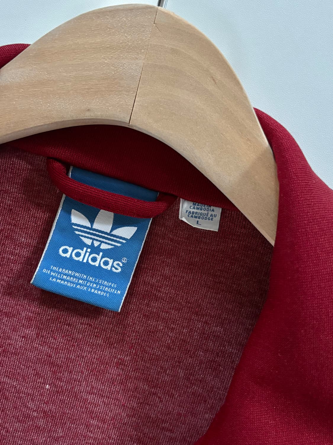 Adidas 아디다스 버건디 배색 파이어버드 트랙탑  상품이미지6