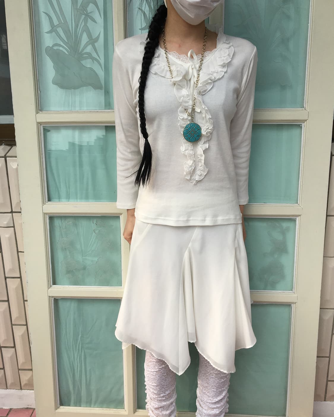 Ruffle lace point sleeve 상품이미지5