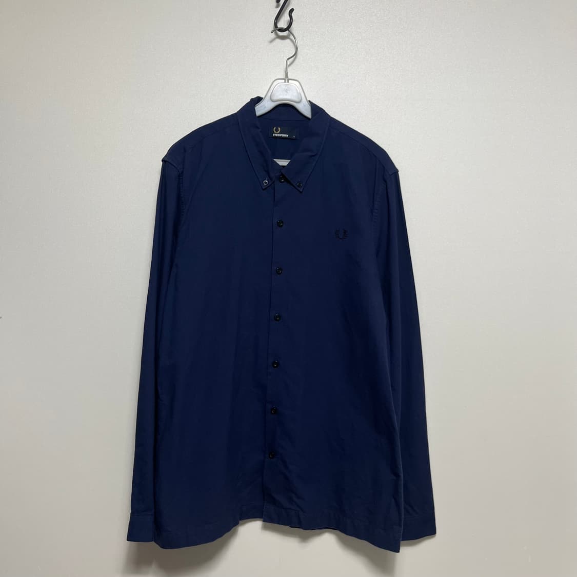 프레드페리 네이비 긴팔 셔츠 L 상품이미지1