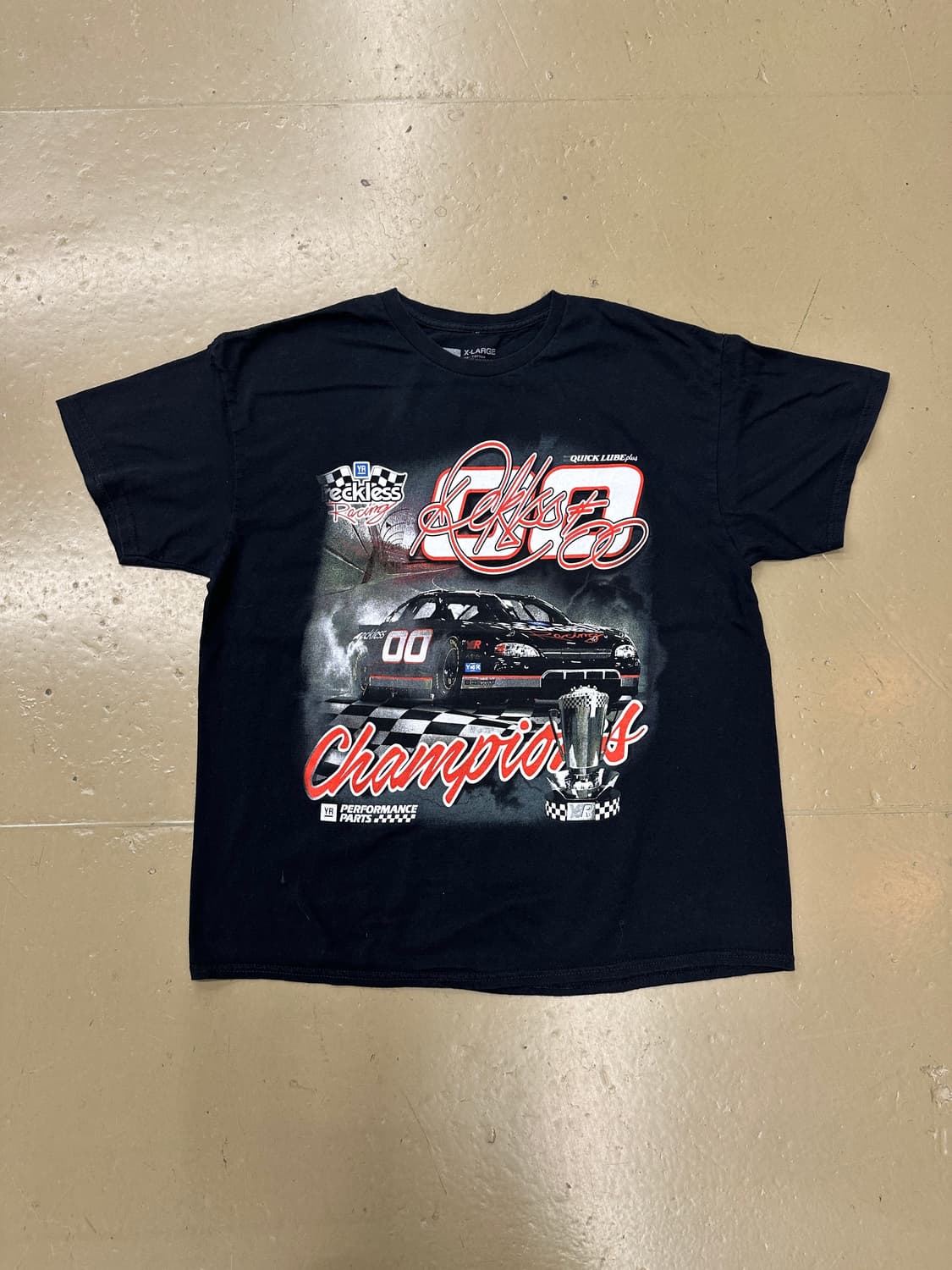 빈티지 미국 레이싱 프린팅 반팔티  상품이미지3