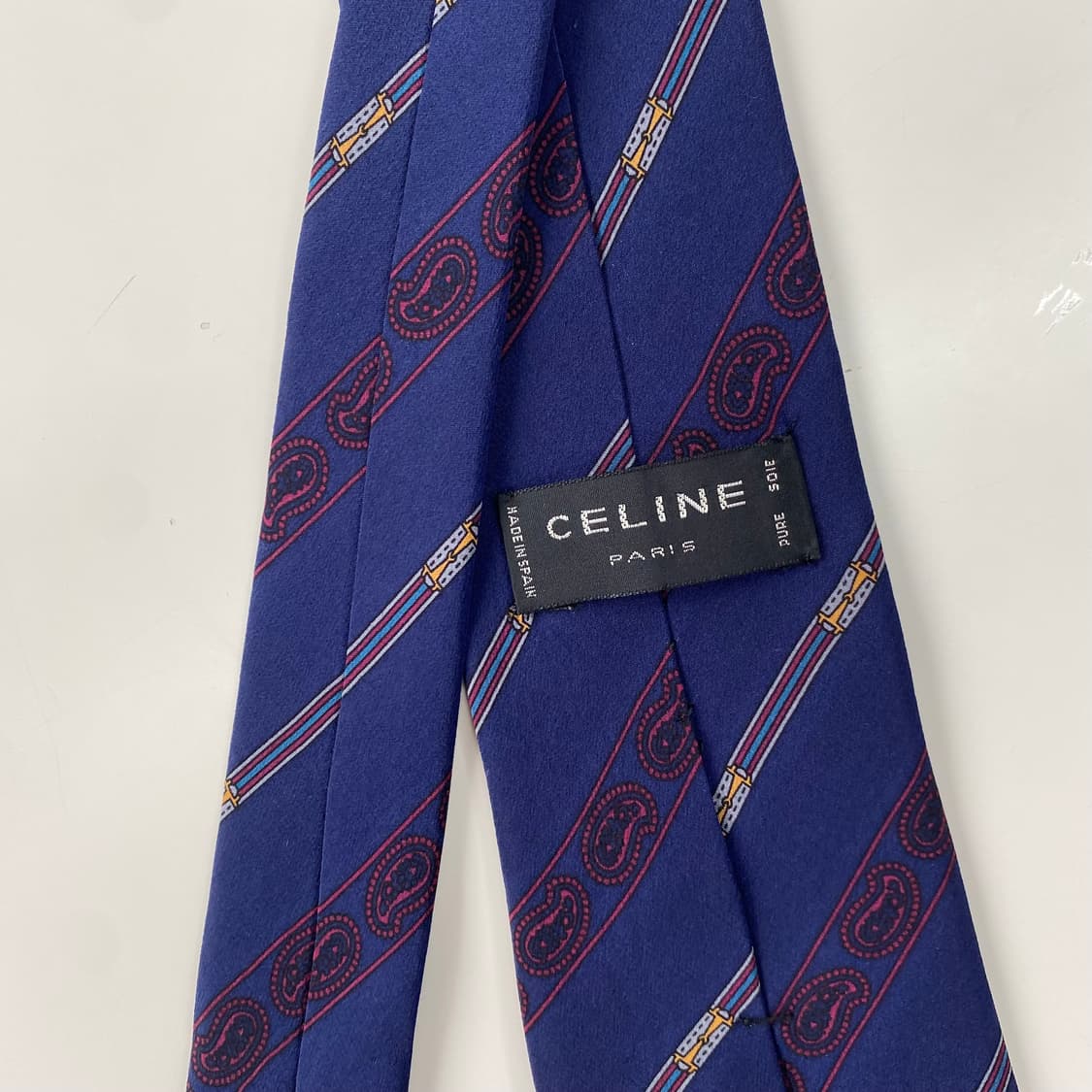 셀린느(celine)  심플로고 정품 명품넥타이 8.3cm 상품이미지5