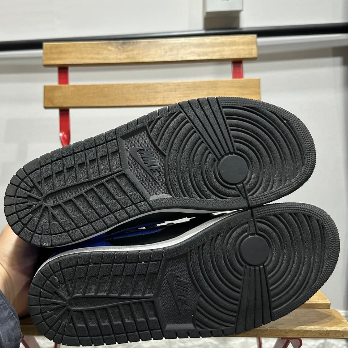 280) 나이키 운동화 남성 남자 신발 에어 조던1 미드 로얄 블루 상품이미지6