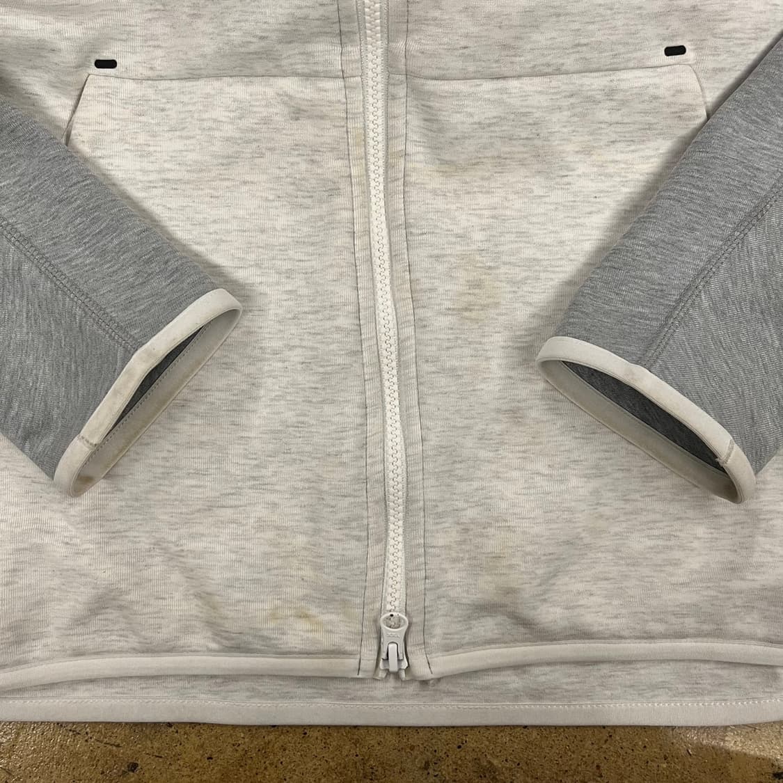 [정품/L] 나이키 테크 플리스 풀집업 후드 그레이 화이트 b18 상품이미지9