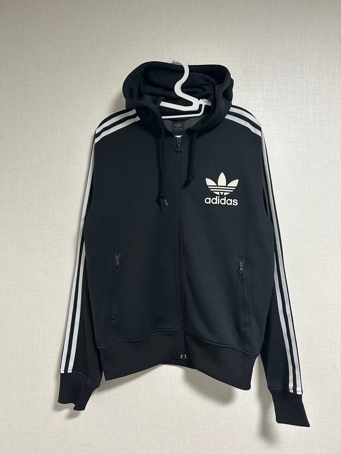 00s 아디다스 플락 후드 집업 져지 블랙 100 상품이미지3
