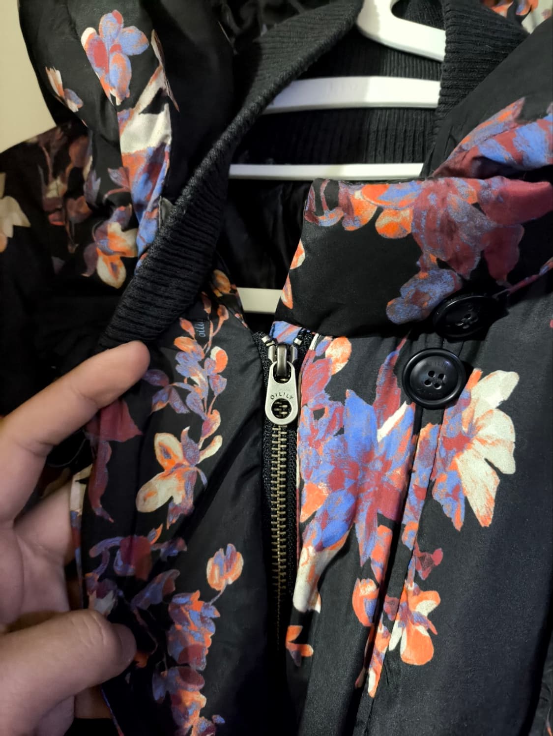 36 오일릴리 플라워 덕다운 롱패딩 파카 상품이미지6