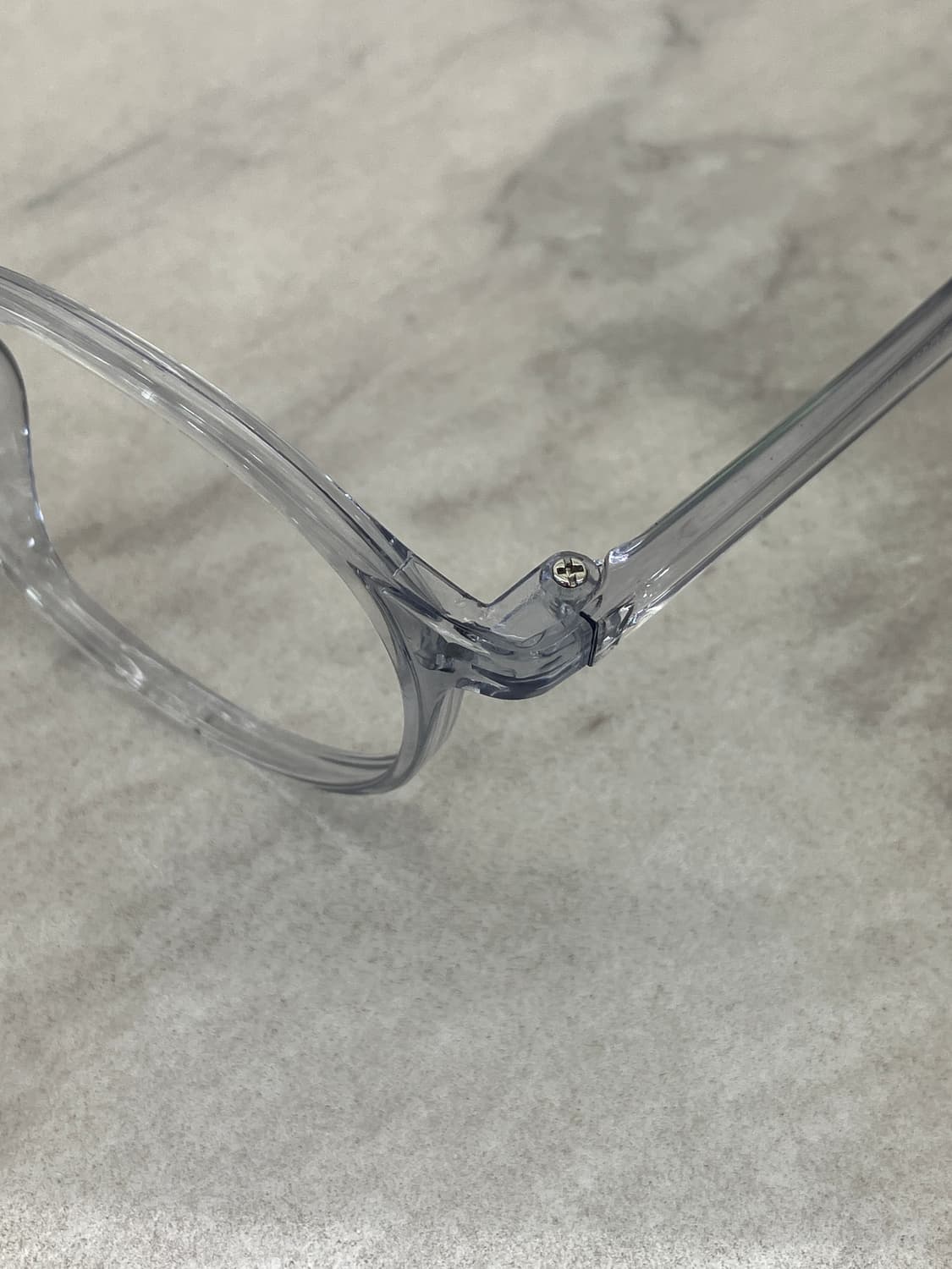 오앤씨 ONC 틴트 그레이 클리어 라운드 뿔테 안경 상품이미지2