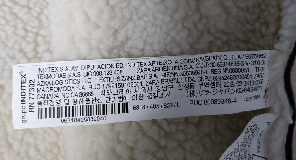 자라 스웨이드 무스탕 자켓 (L)100~105

 상품이미지7