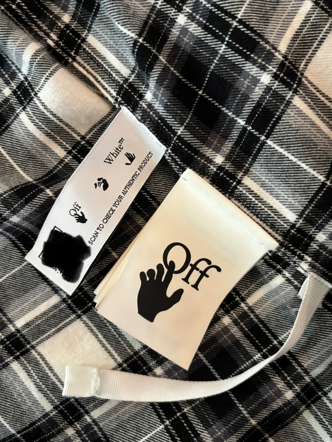 오프화이트 플란넬 셔츠 상품이미지4