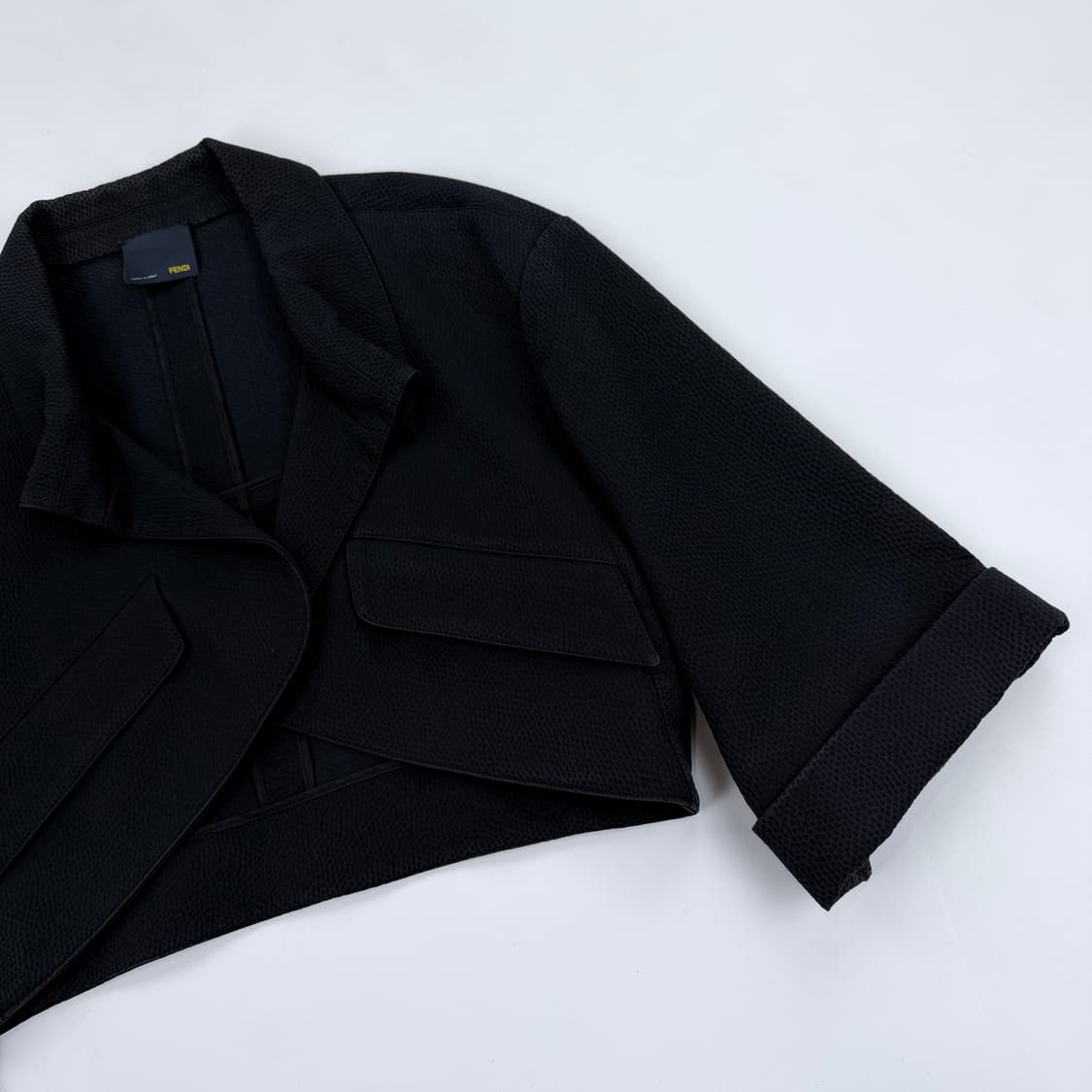 펜디 아카이브 크롭 자켓 블랙 42 상품이미지4