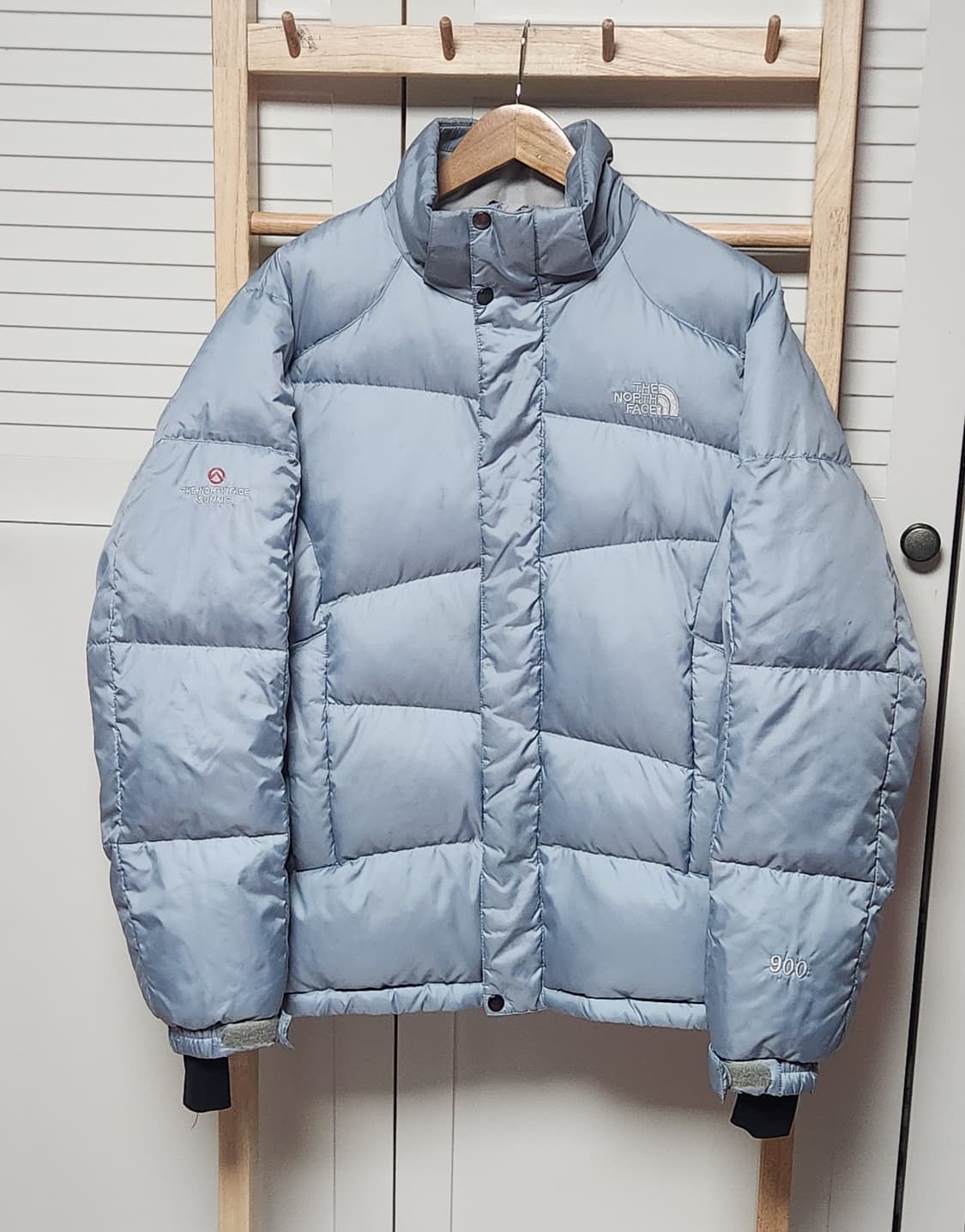 노스페이스 스카이블루 눕시 900 필 파워 패딩 자켓 상품이미지1