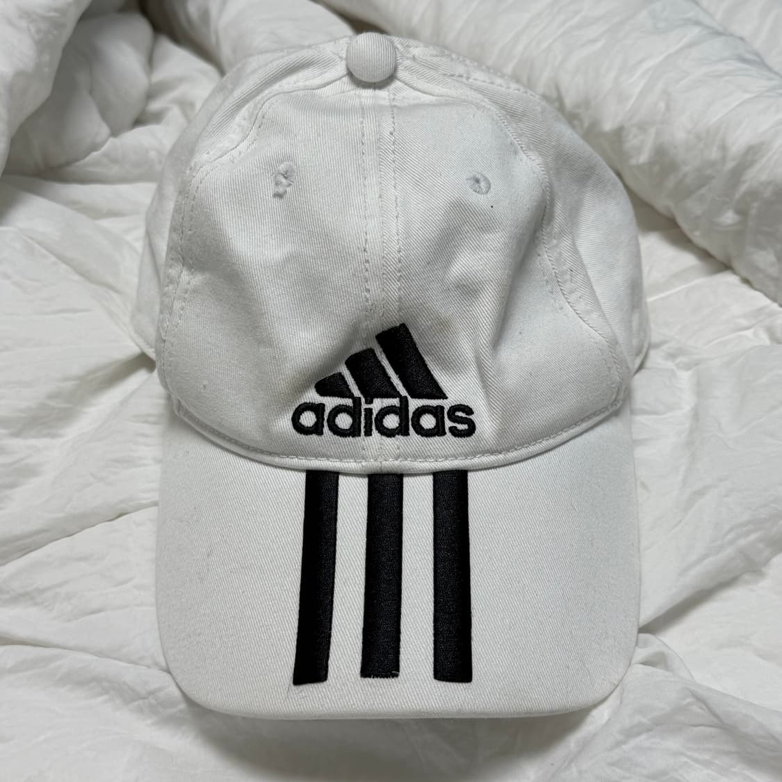아디다스 화이트 볼캡 모자 상품이미지2