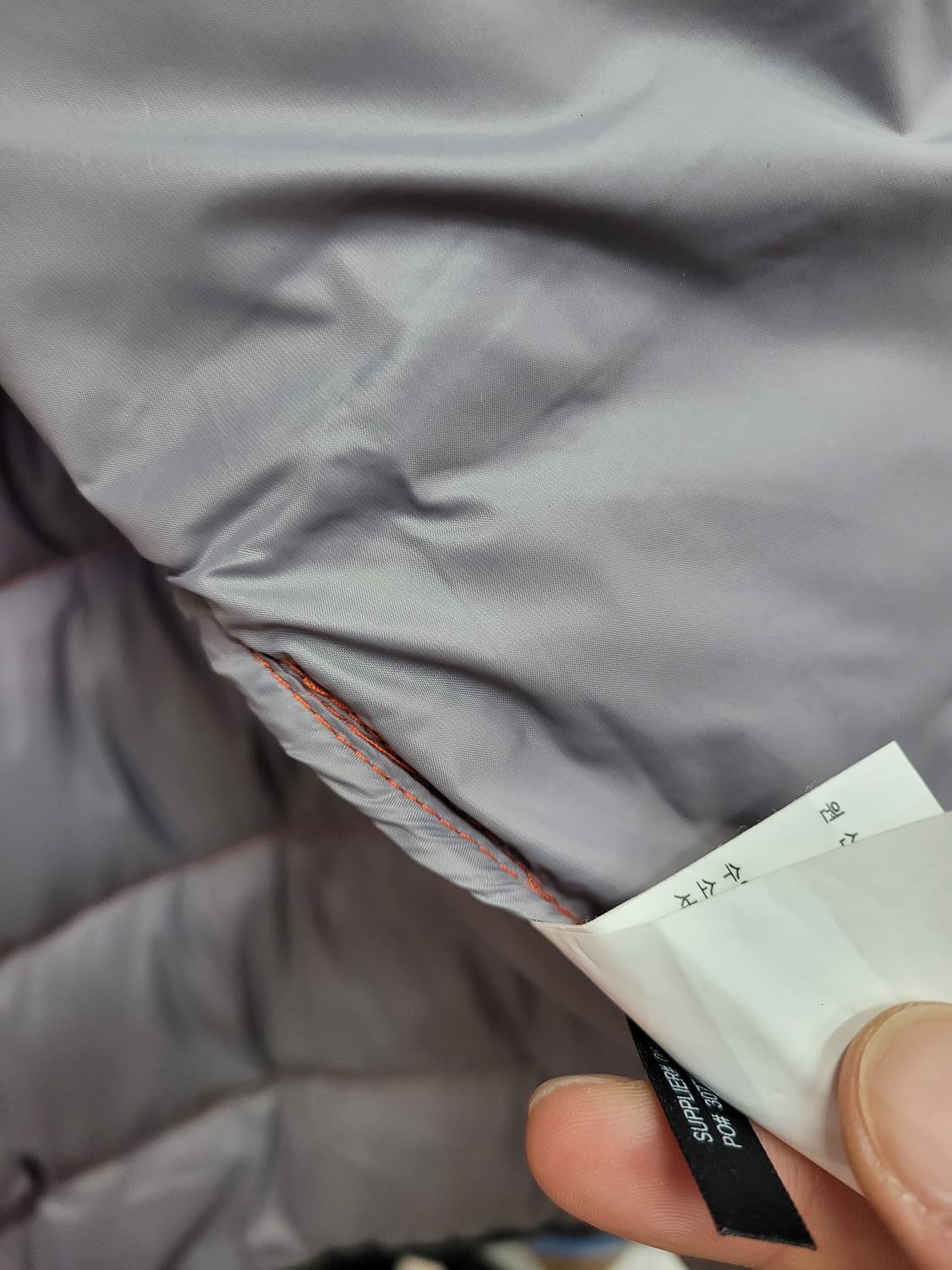 RLX 폴로 랄프로렌 오렌지 패딩 조끼 (오리털) 상품이미지9