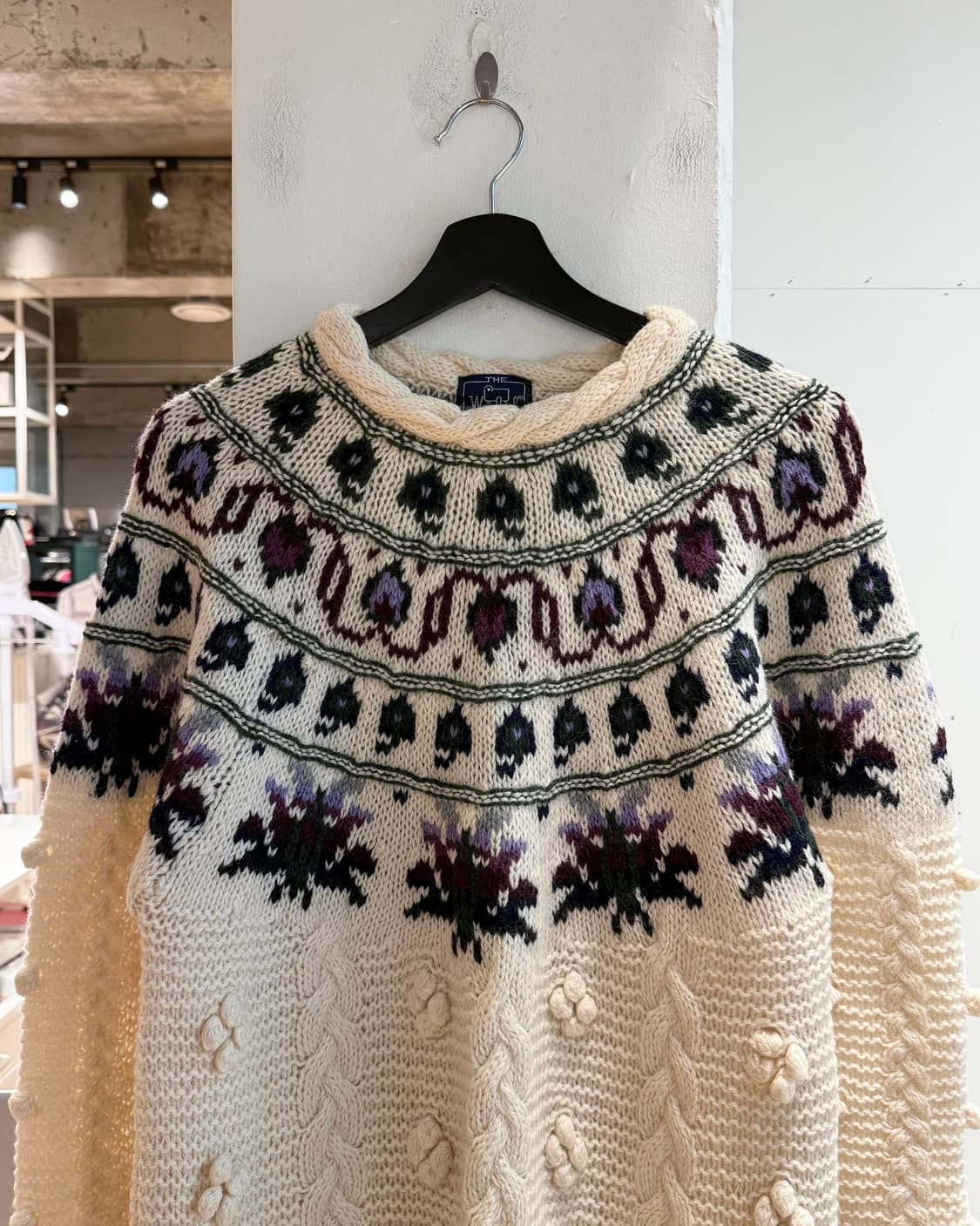 울리치 아이보리 노르딕 울 니트  상품이미지3