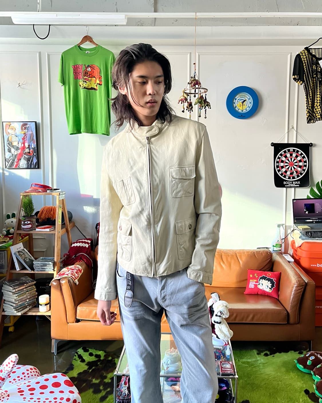 Italian Real Lambskin Utility Jacket 상품이미지2