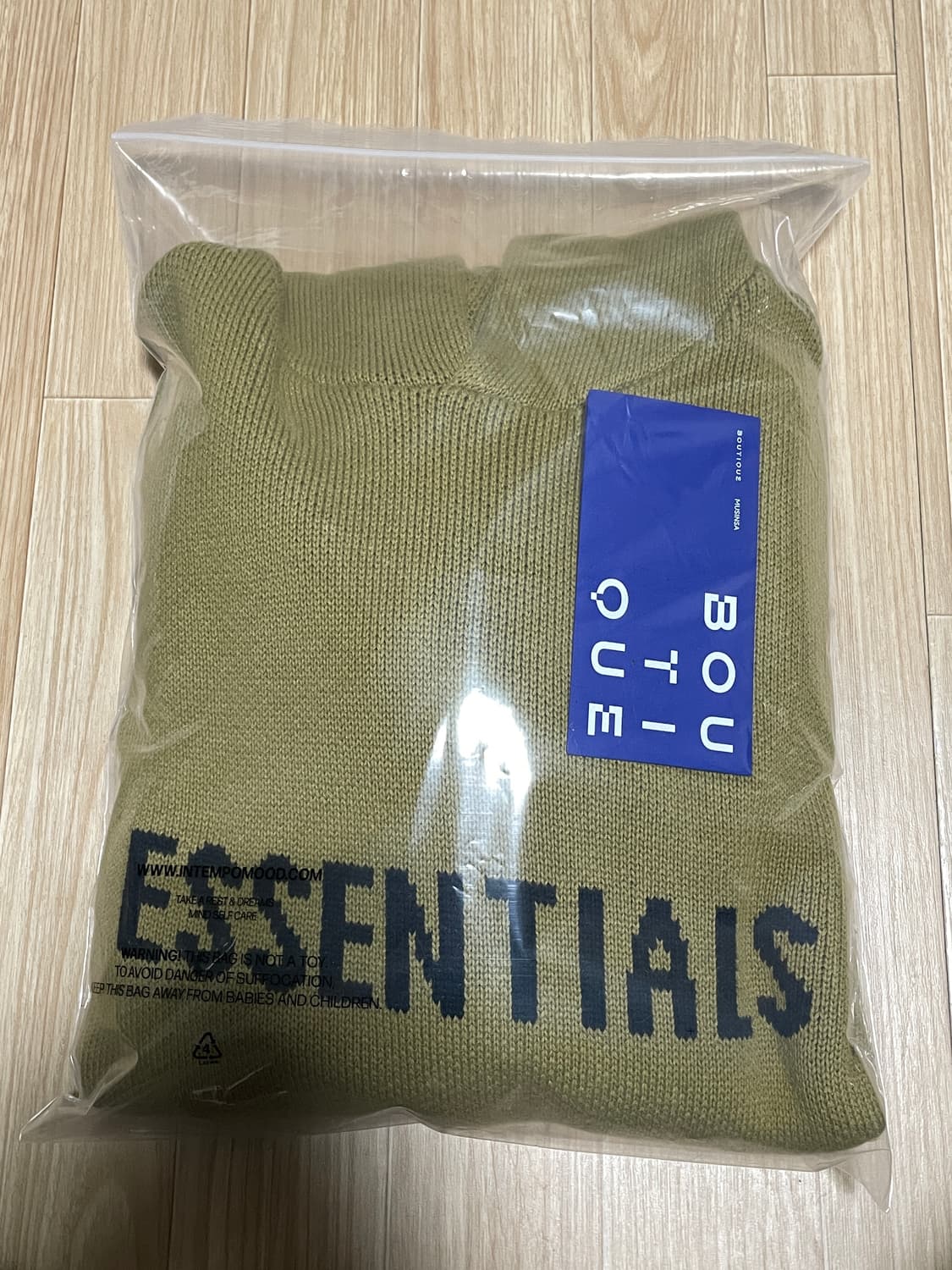 L 피오갓 에센셜 니트 후드 앰버 상품이미지1