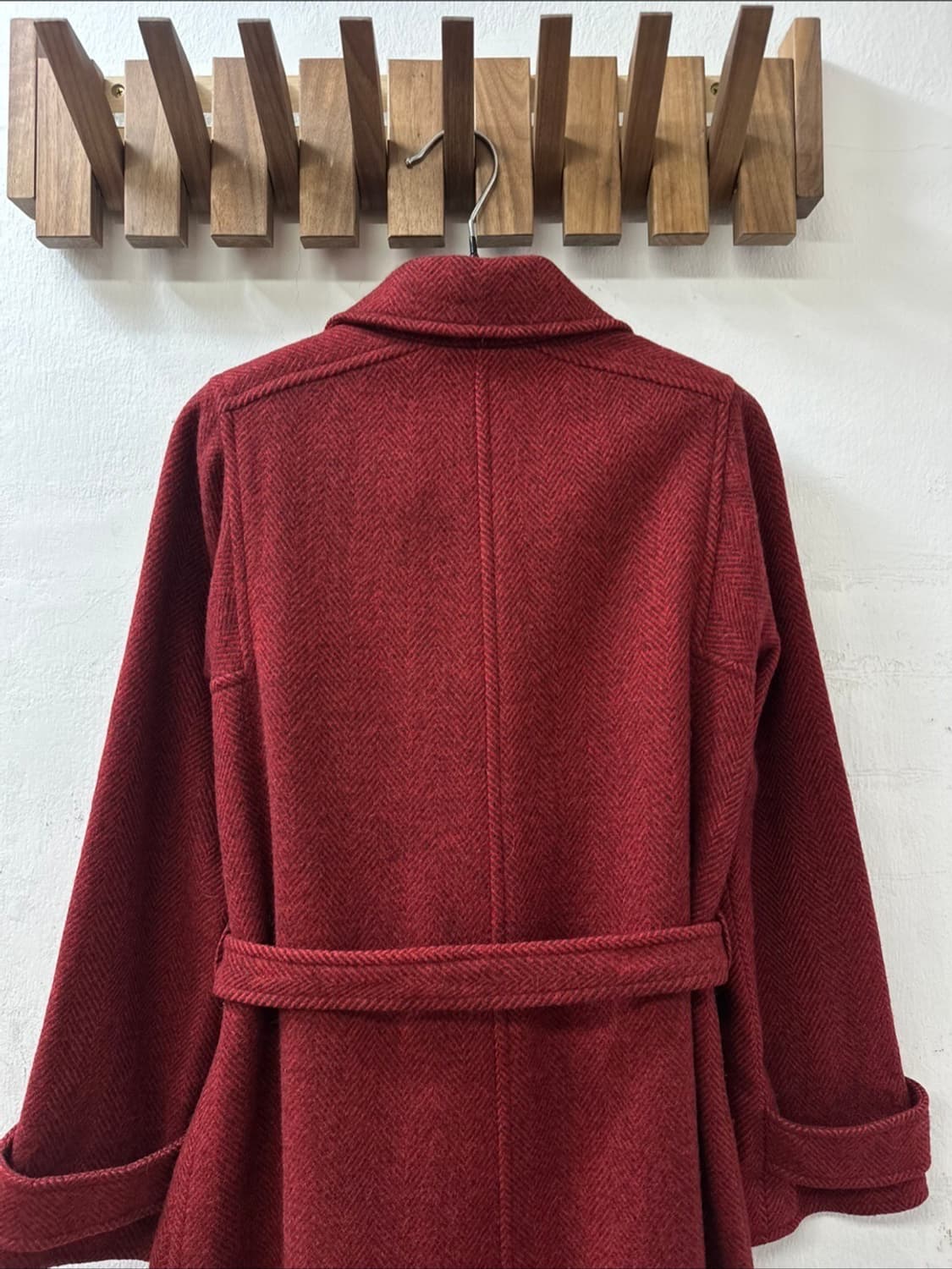 Ungaro Parallèle Paris 웅가로 버튼 벨티드 울 롱 코트 상품이미지5