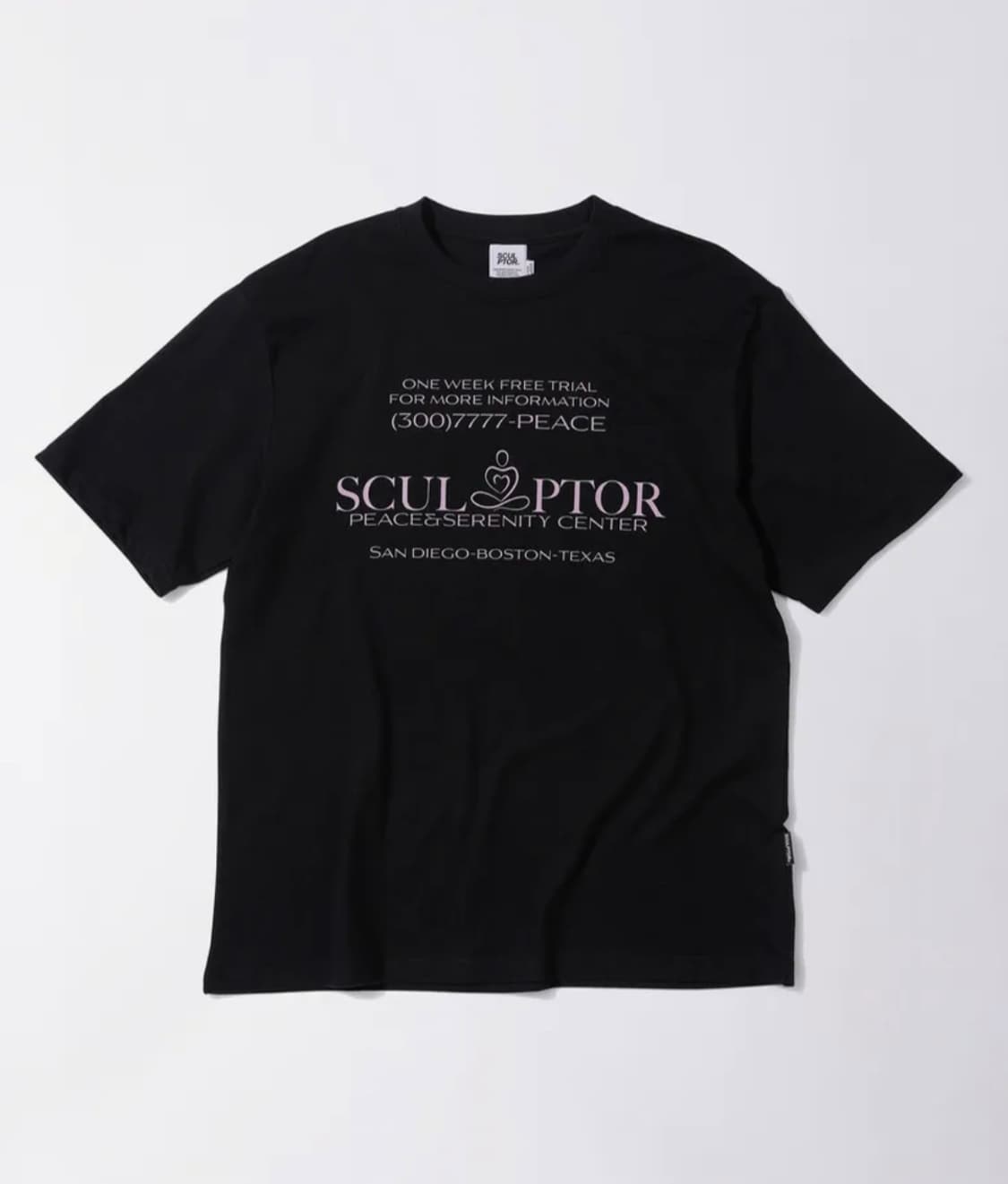 스컬프터 피스 센터 티 black 상품이미지1