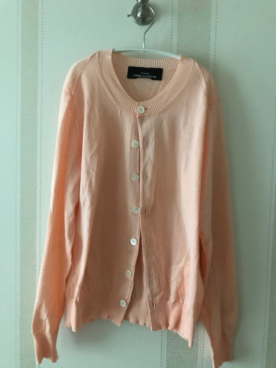 Comme des garcons tricot salmon cardigan 상품이미지1