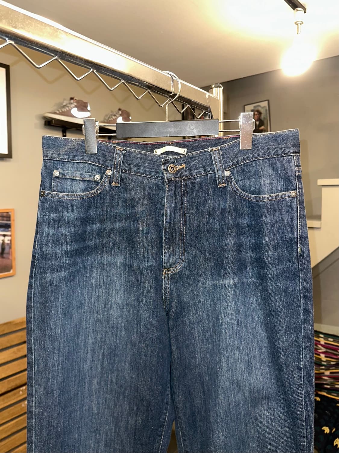 00’s LL Bean Mexico denim washed pants 상품이미지4