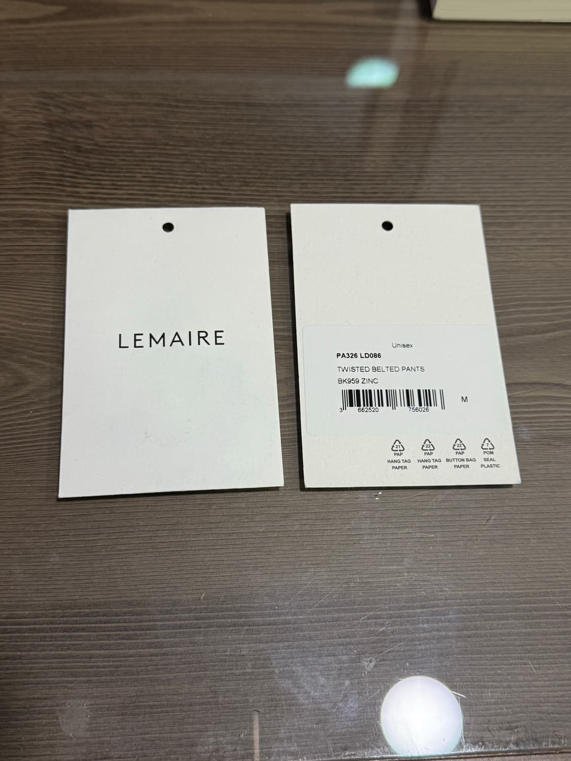 [M]르메르 트위스티드 벨티드팬츠 다크그레이 상품이미지7