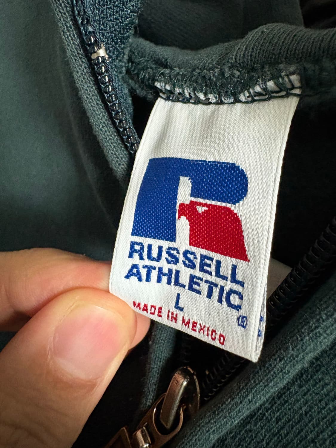 90s 러셀 후드집업 다크그린 상품이미지3