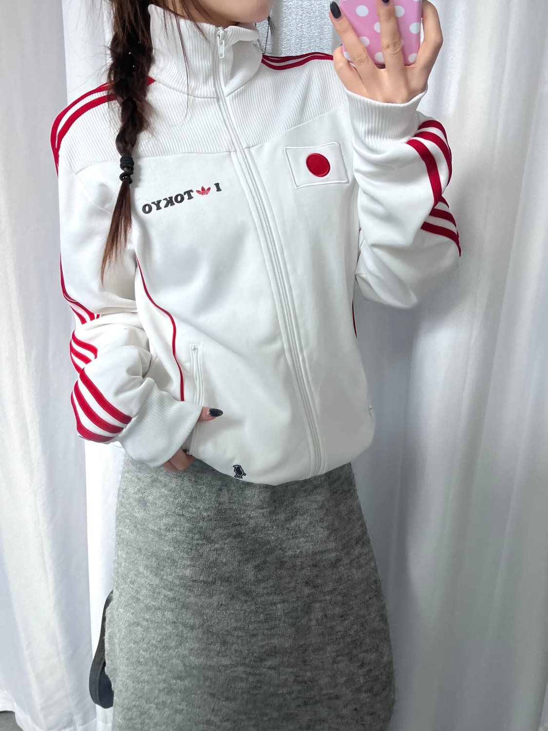 Adidas 아디다스 화이트레드 도쿄 트랙탑 상품이미지9