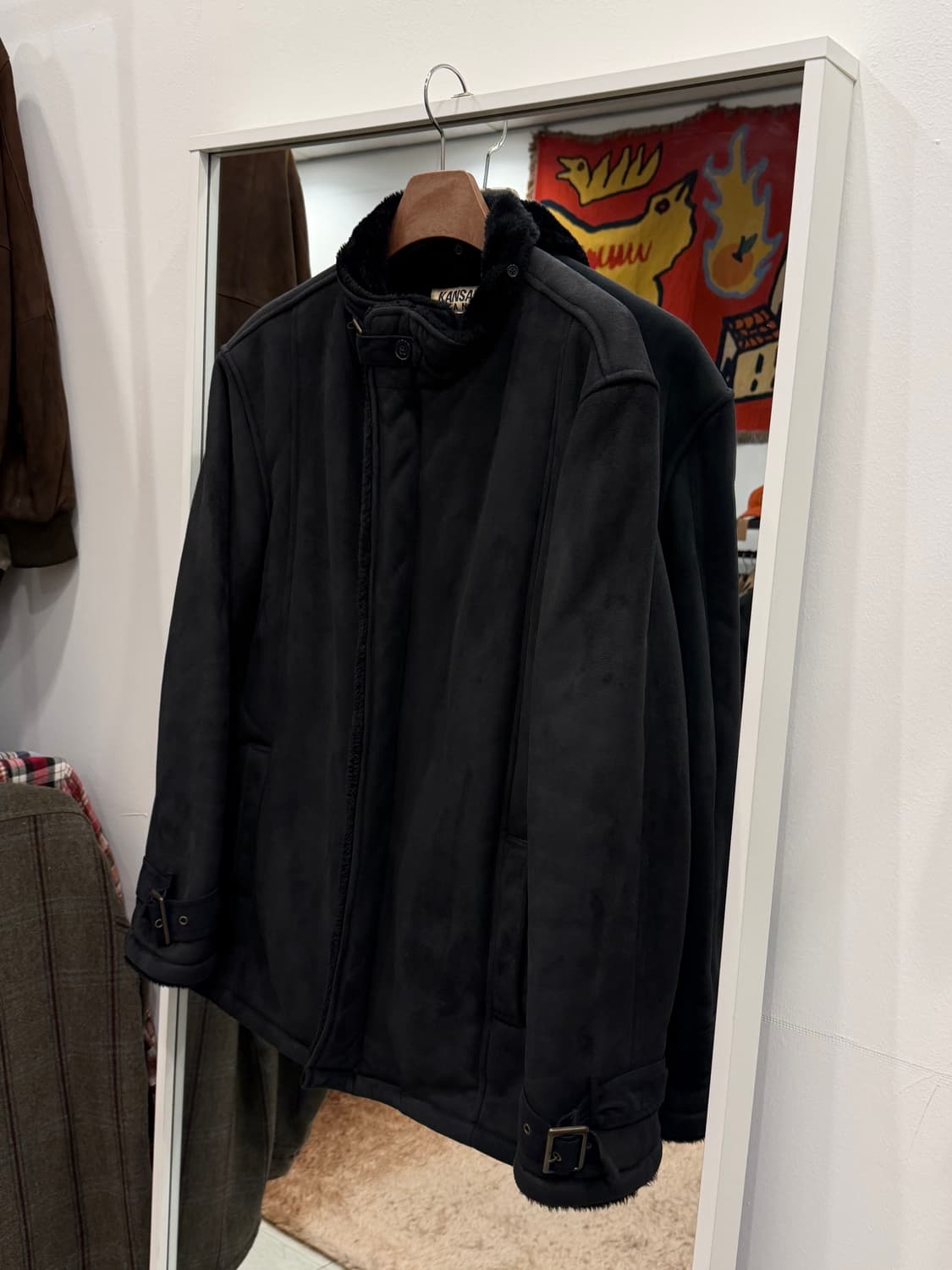 Kansai Jeans 빈티지 스웨이드 자켓 상품이미지1