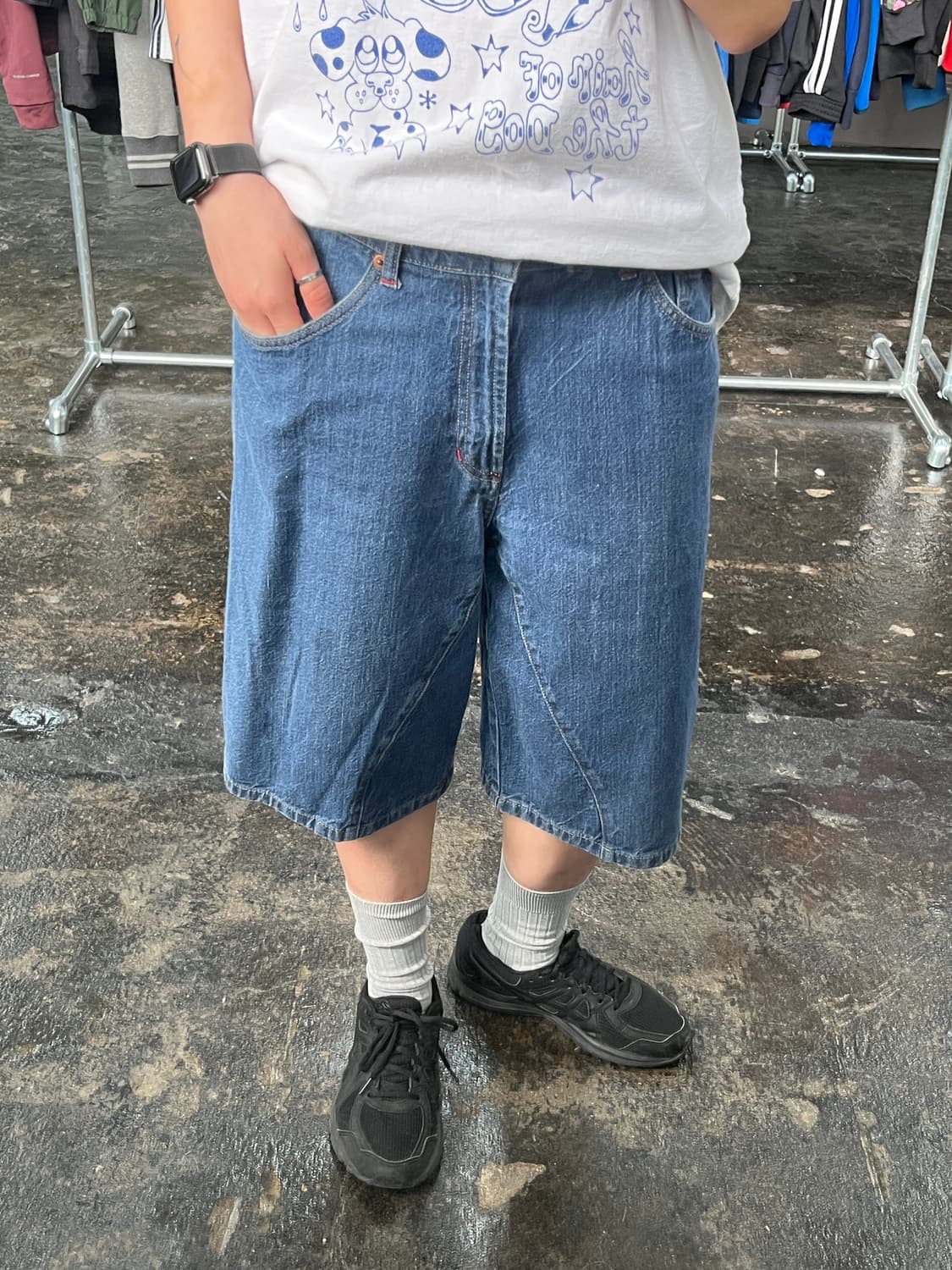 GUESS 데님 하프팬츠 상품이미지2