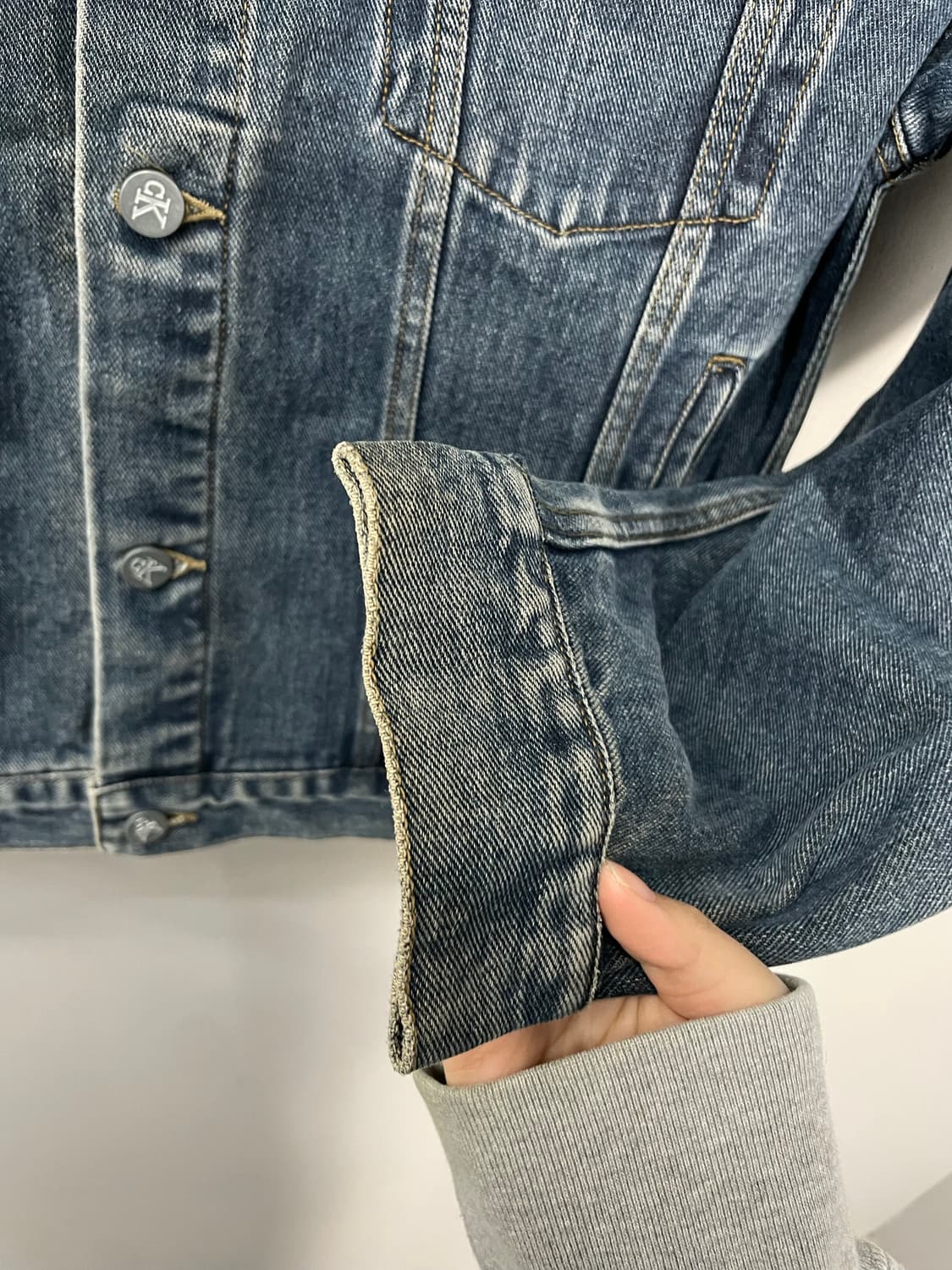 캘빈클라인 진청 데님 자켓 H1521 상품이미지7