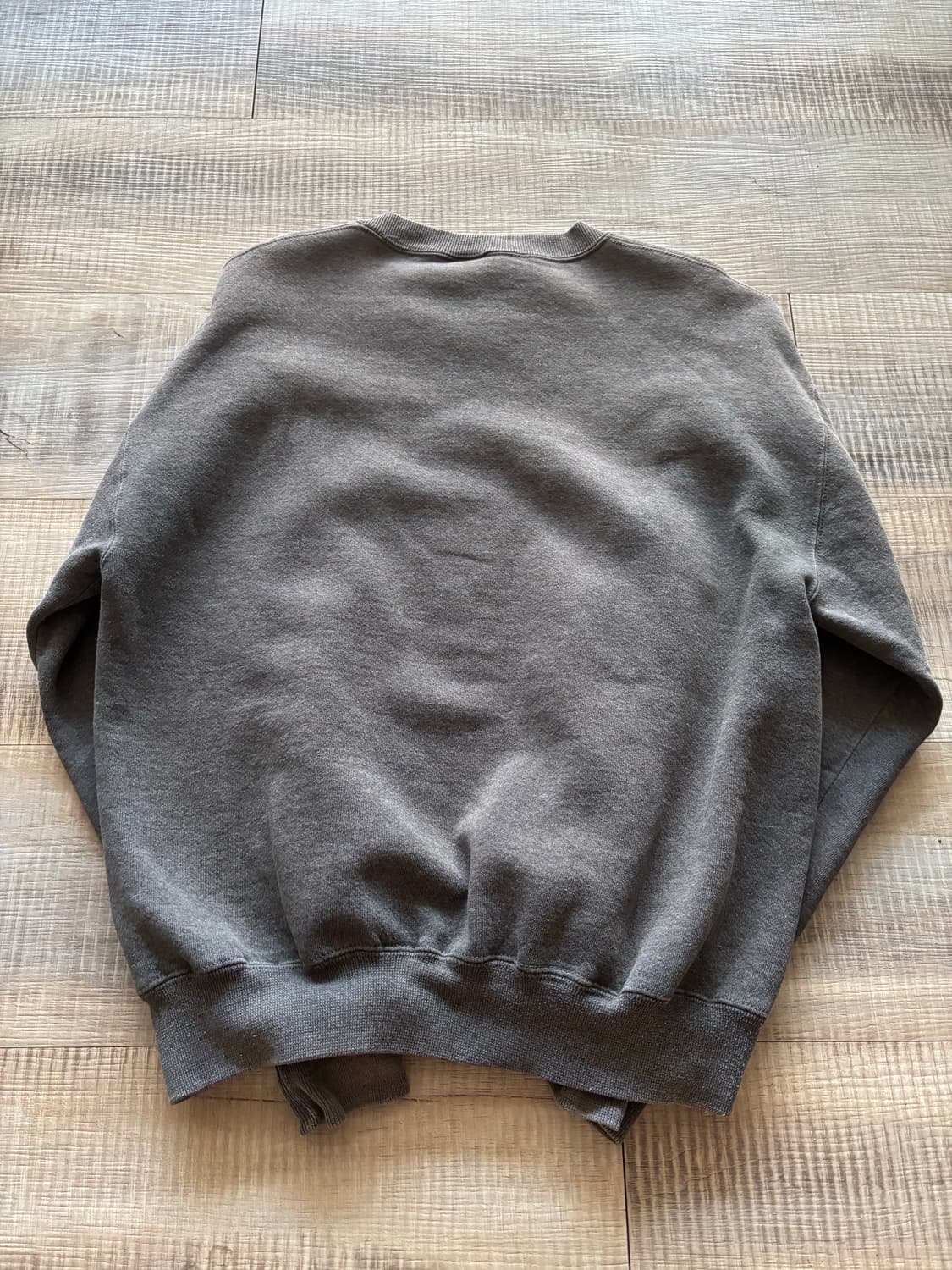 [M] 90s 러셀 맨투맨 스웻셔츠 블랭크 차콜 블루 그레이 빈티지 상품이미지2