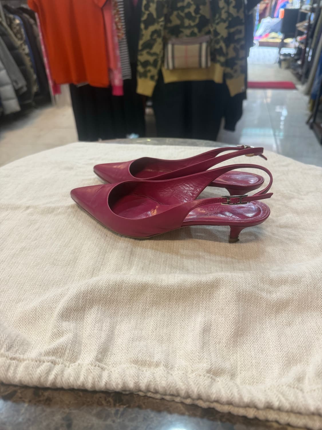 36 1/2 정품 에르메스 바이올렛핑크 슬링백 팝니다 상품이미지4