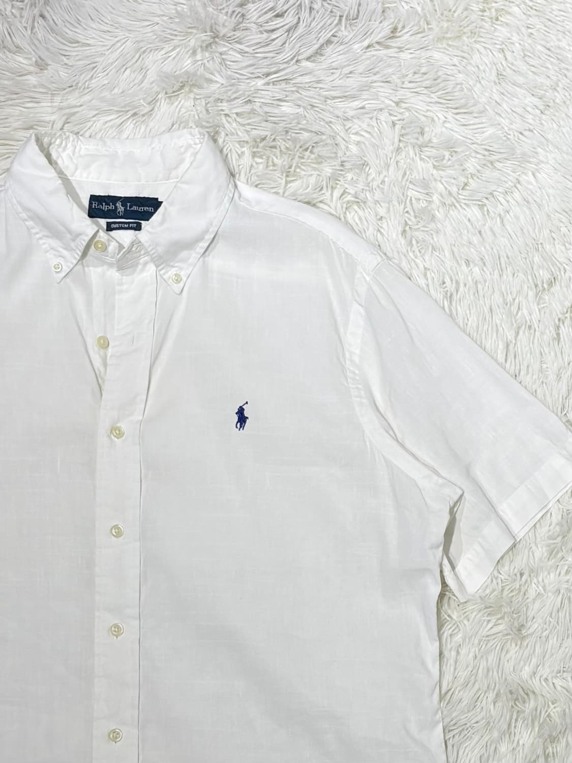 폴로랄프로렌 네이비포니 화이트 반팔 셔츠 상품이미지5