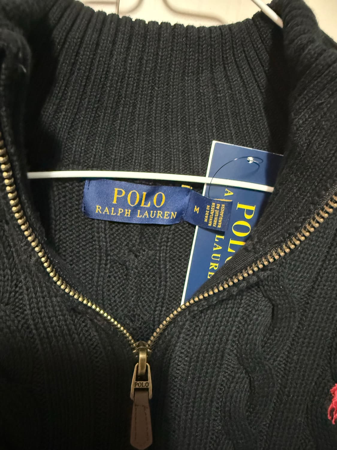 폴로 반집업 니트 상품이미지3