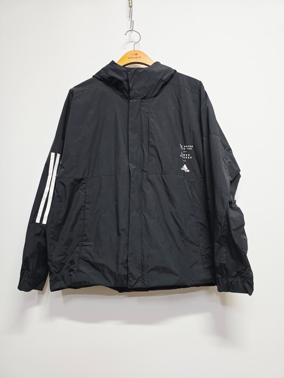 아디다스 블랙  후드 바람막이 상품이미지1