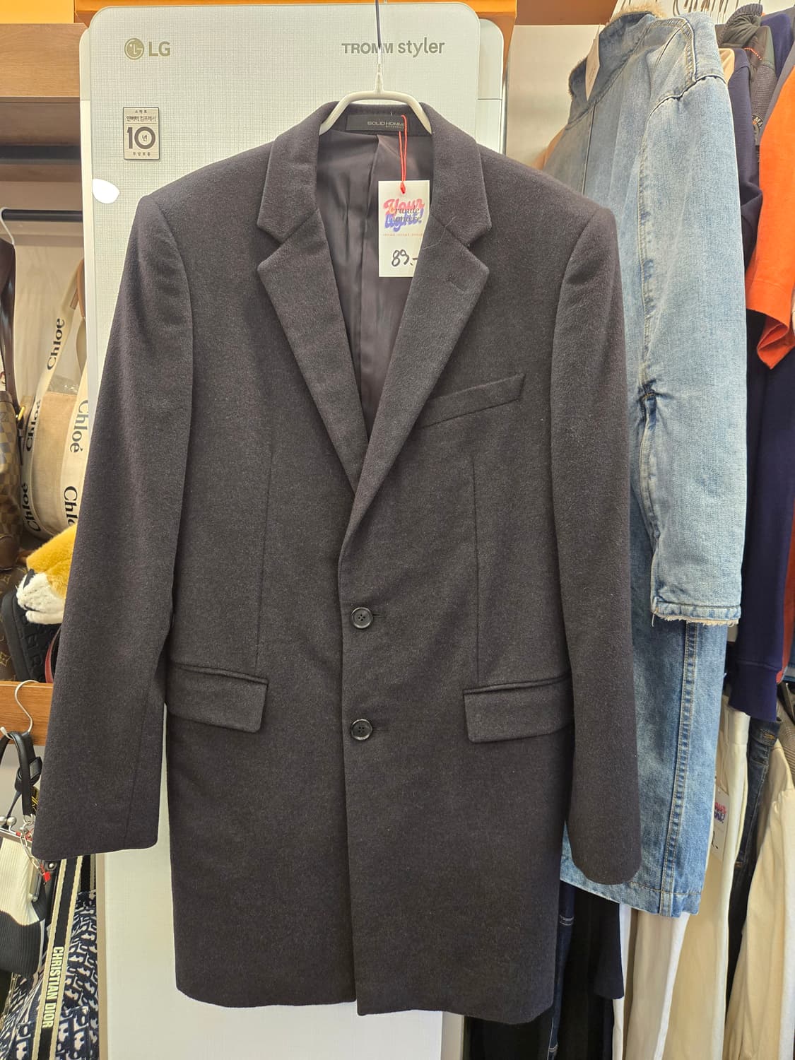 [쿨거환영]SOLID HOMME 캐시미어 블렌드 싱글 코트  상품이미지1