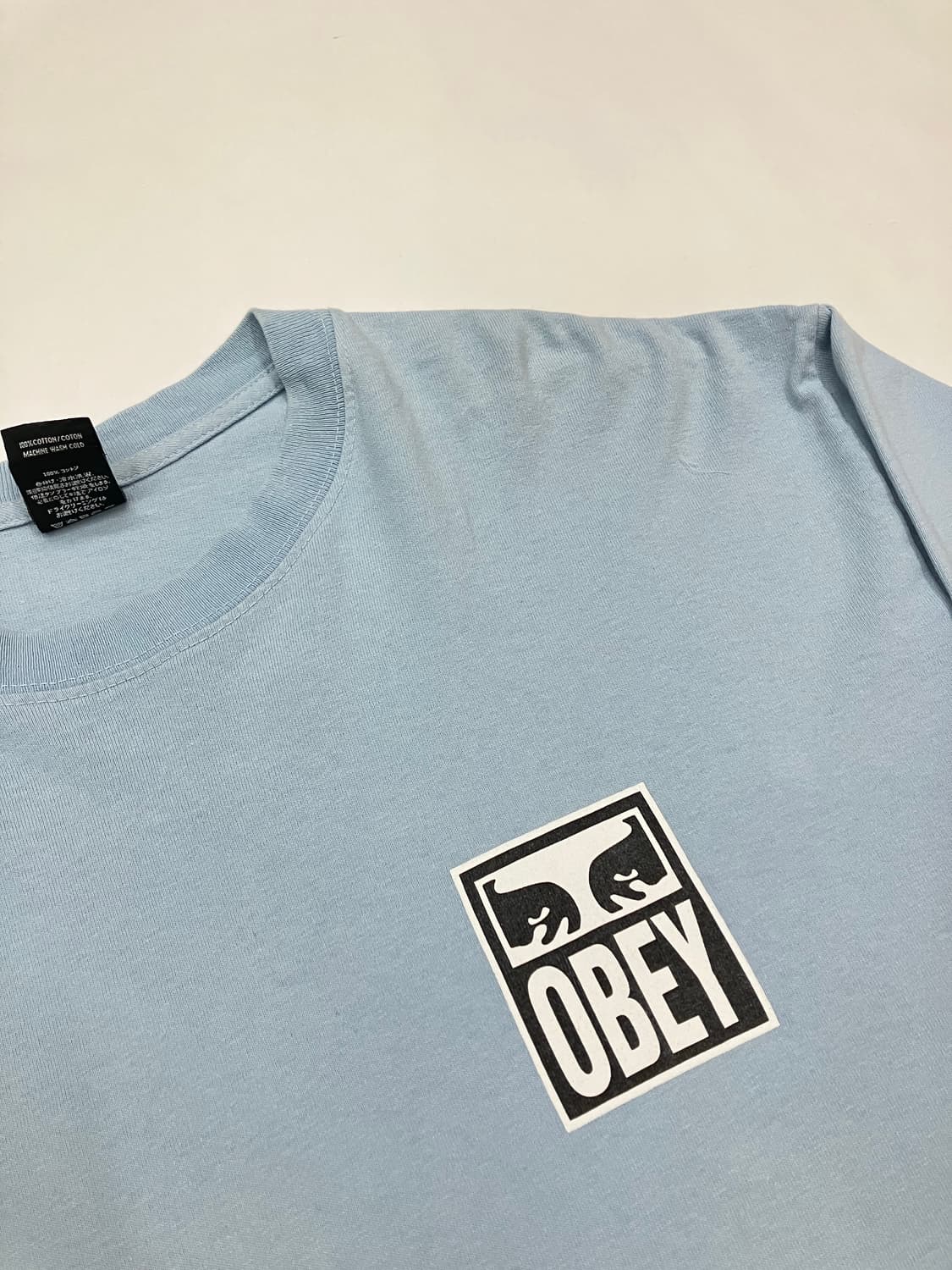 Obey 오베이 빅로고 스카이블루 롱슬리브 상품이미지5