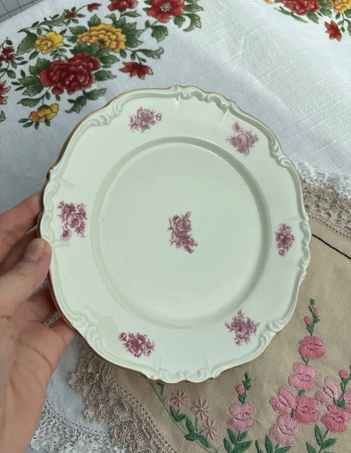 독일 올드 앤틱 에델슈타인 마리아테레지아 디저트접시 상품이미지3