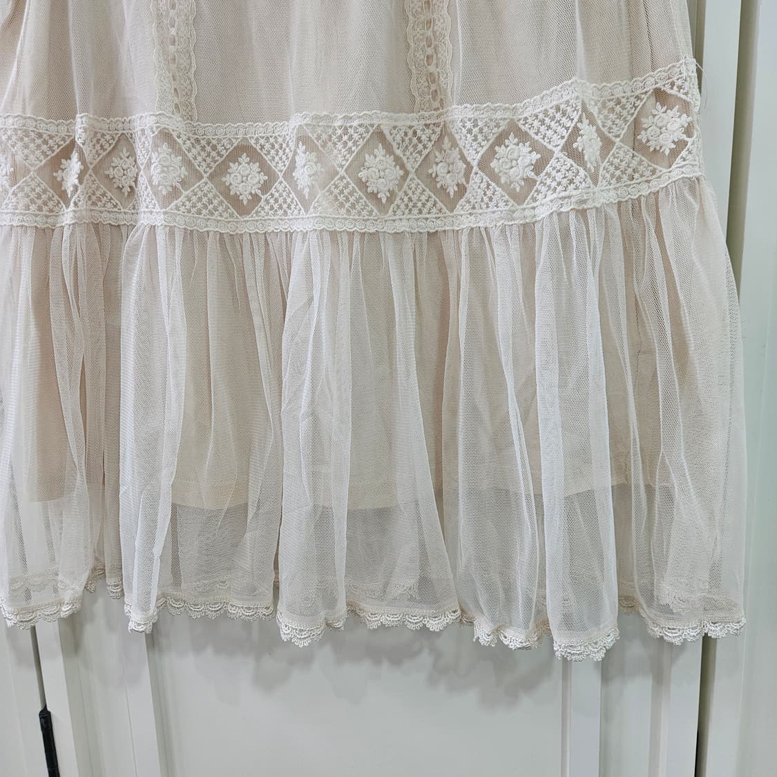 레이스 튤 레이어드 스커트 상품이미지3