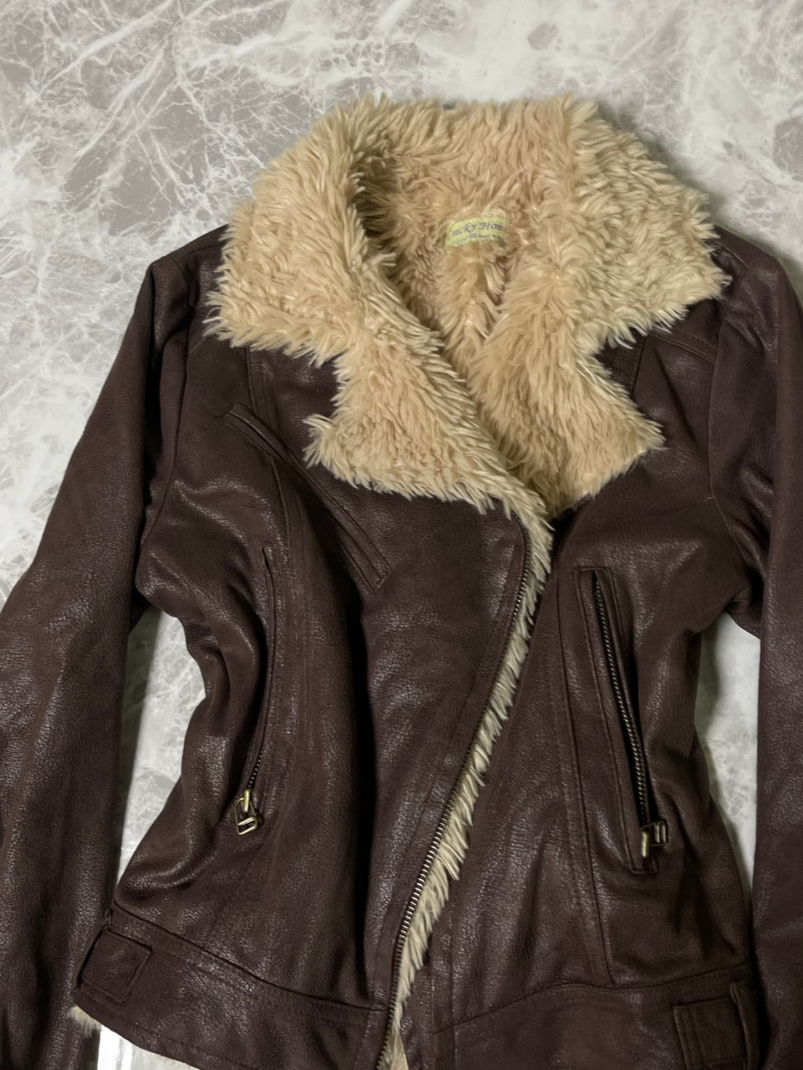 (Japanese vintage)fur rider jacket 상품이미지3