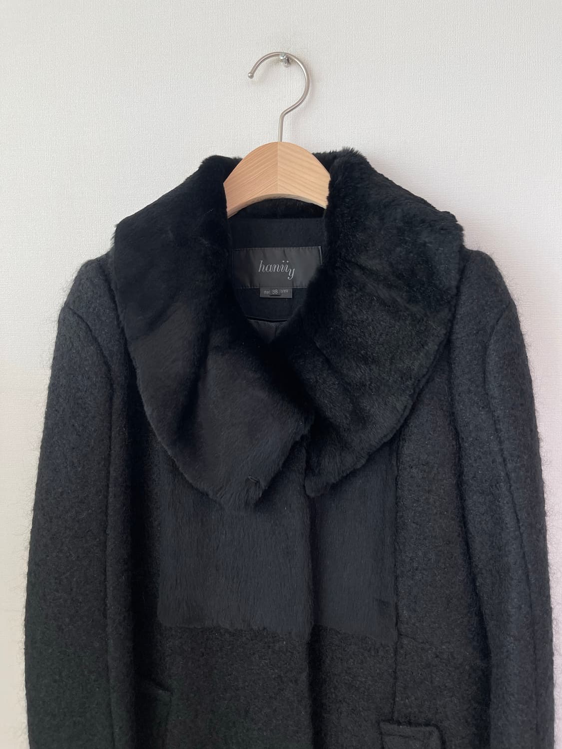 하니와이 토끼털 울 혼방 코트 44~55 상품이미지6