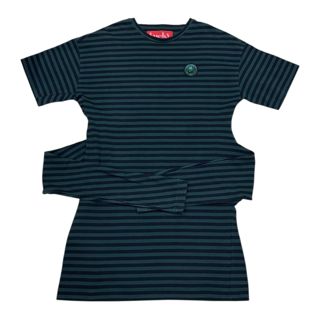 럭키슈에뜨 디테일 스트라이프 원피스 36 상품이미지1