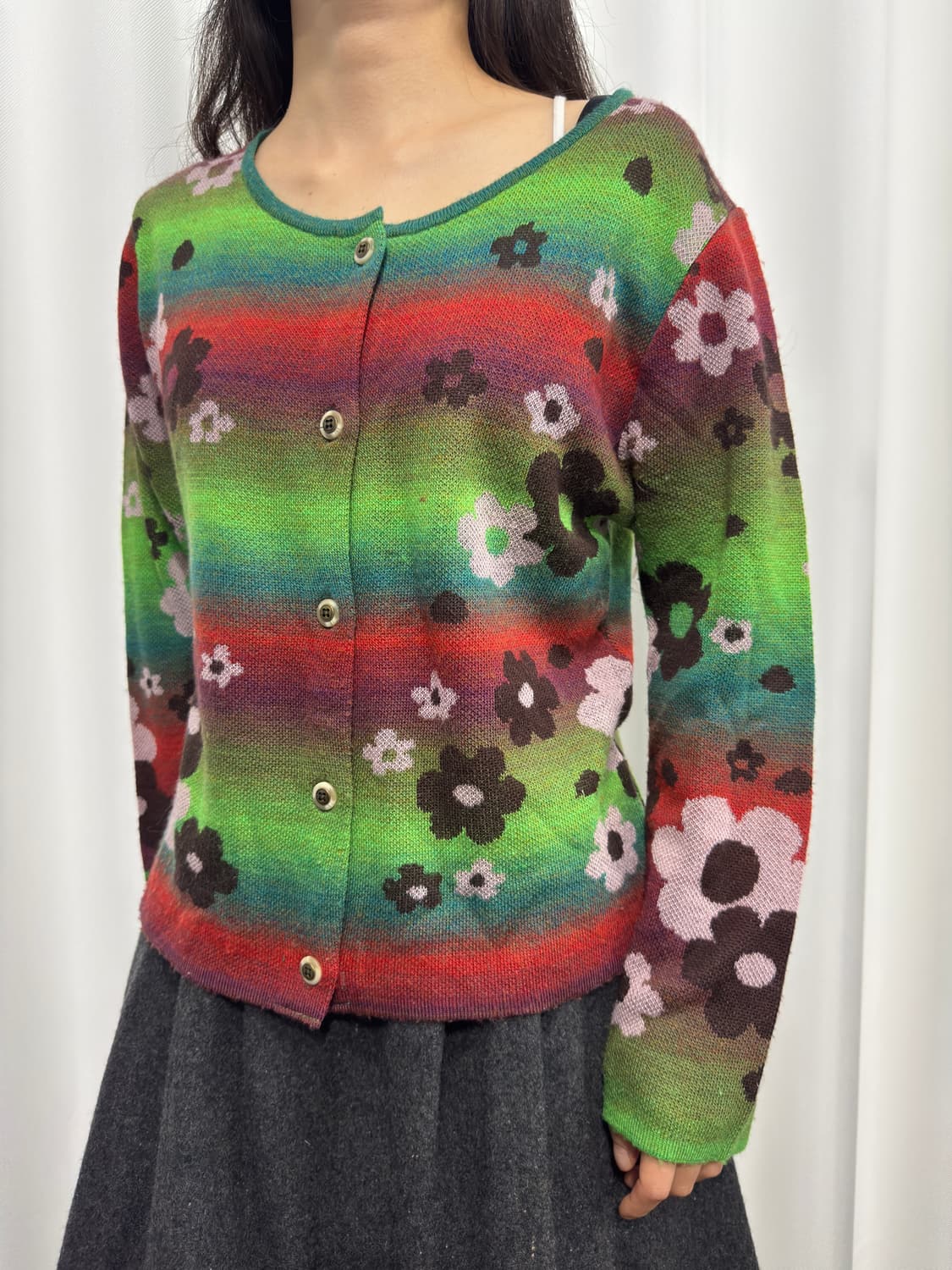 flower knit cardigan 상품이미지2