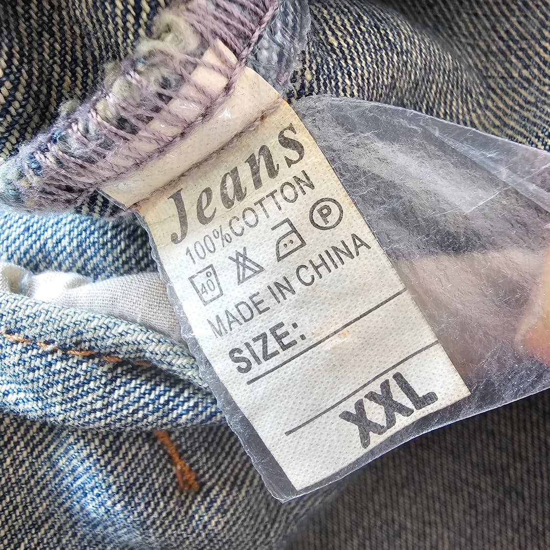 XL 105 ) Big Sam Stay High 빈티지 데미지 청자켓 상품이미지6