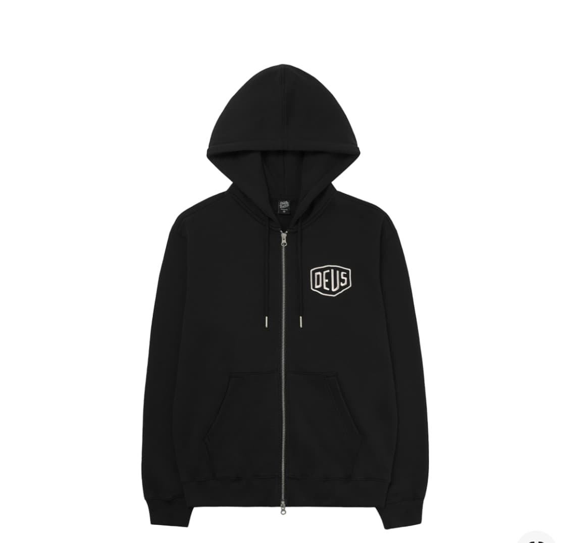 데우스 엑스 마키나 컬리지 어드레스 후드 집업 블랙 S 상품이미지1