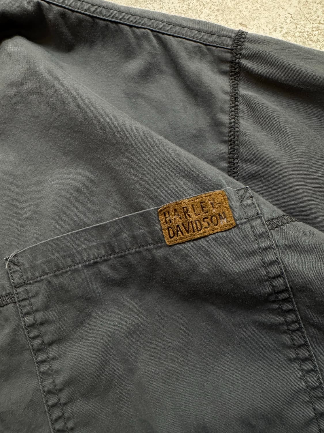 할리데이비슨 플레임 자수 워크셔츠 상품이미지6