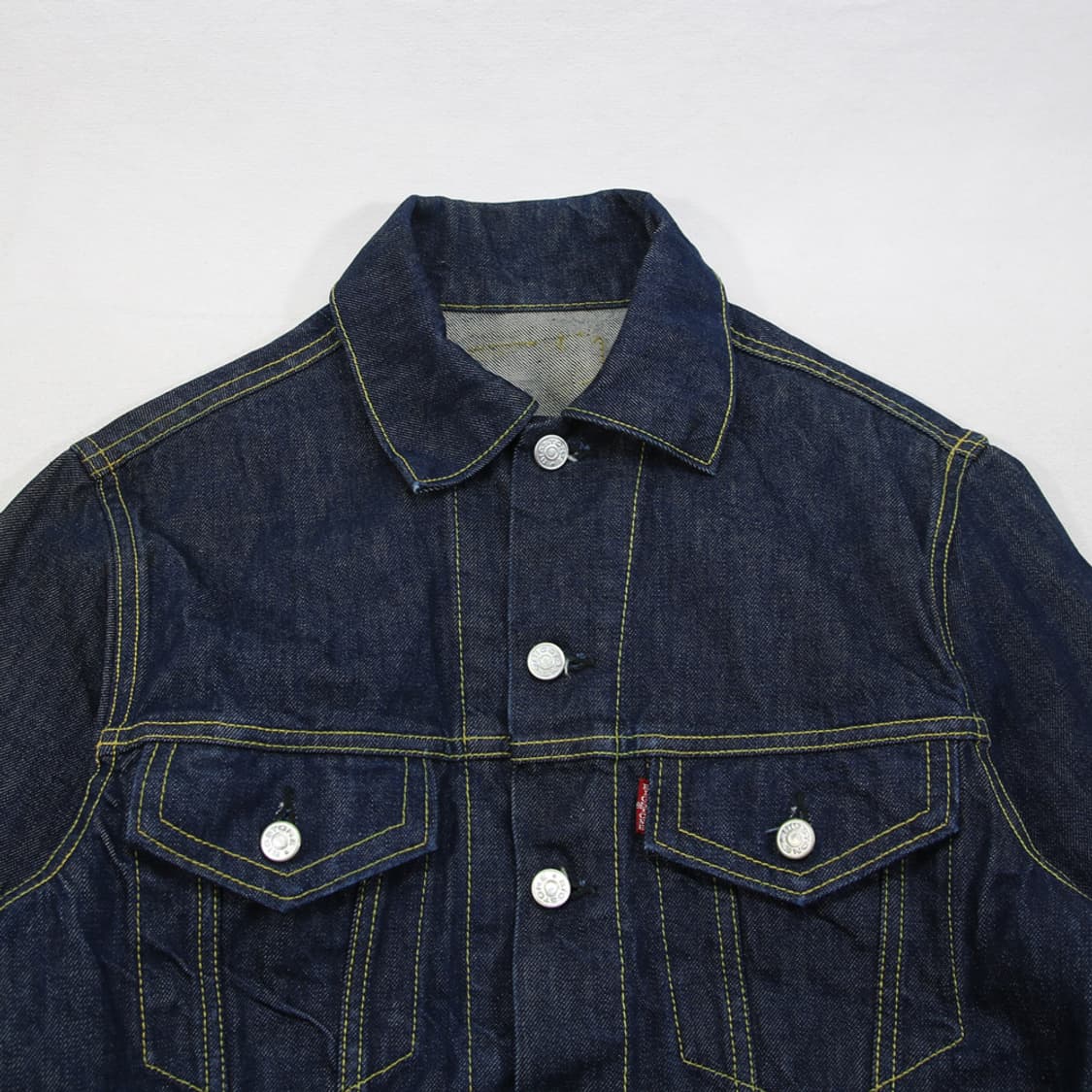 (착용컷) BIG STONE T211 데님 트러커 자켓 (남성용 98) 상품이미지4